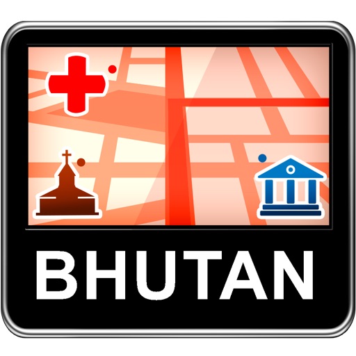 Bhutan Vector Map - Travel Monster icon