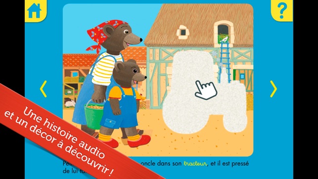 Les animaux de la ferme avec Petit Ours Brun : jeux éducatif(圖2)-速報App