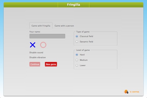 Fringilla - tic tac toe screenshot 2