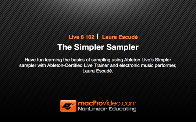 Course for Ableton Live - The Simpler Sampler(圖1)-速報App