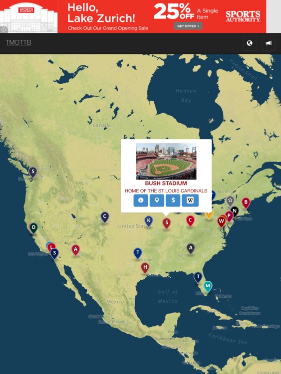 Major League Road Trip for iPad