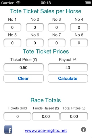 Race Night Tote Calculator screenshot 3