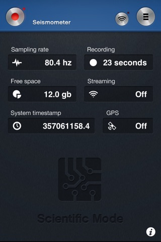 Seismometer screenshot 3