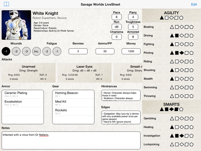 Savage Worlds LiveSheet(圖4)-速報App