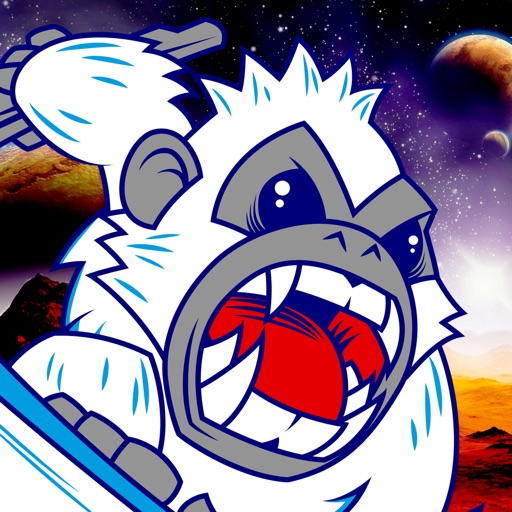Galactic Yeti Snowman Escape - FREE - Frozen Angry Bigfoot 3D Space Runner icon