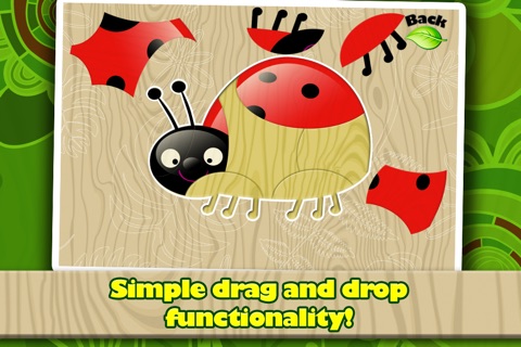 Puzzle Bugs - Shape Puzzles for Toddlers - Full Version screenshot 2