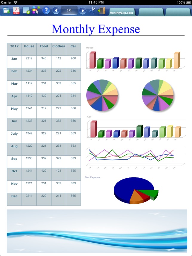 AboveNoteLite - create PDF with spreadsheet, chart, image, t(圖2)-速報App