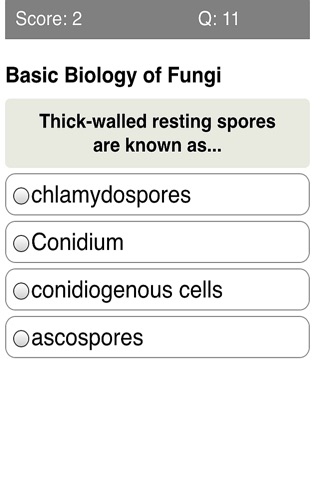 Medical Mycology Quiz screenshot 2