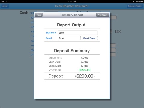 Cash Register Calculator screenshot 2