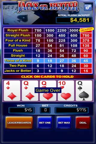 Jackpot Video Poker screenshot 3