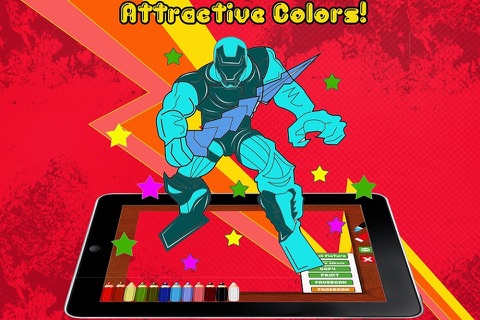 Color robot - child coloring and paint book screenshot 3