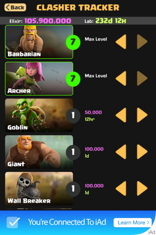 Clasher Tracker screenshot 4