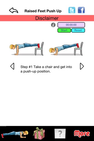 Push up Fitness Exercises - Upper Body Strength Workouts screenshot 3