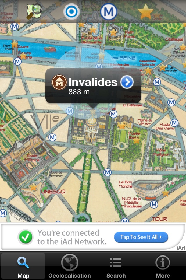 Paris - guide découverte gratuit - plans, métros & monuments screenshot 3