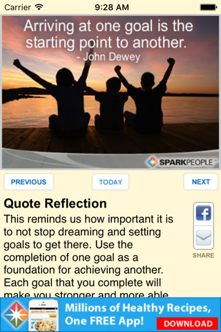 Inspirational Quote of the Day by SparkPeople screenshot 3