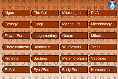 Word Search Game (Biology) screenshot 4