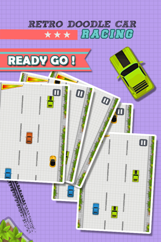 A Doodle Retro Car Race - Nitro Street Racing screenshot 3