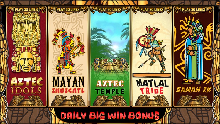 Aztec Gold Temple Curse Slots - Free Lucky Cash Casino Slot Machine Game screenshot-4