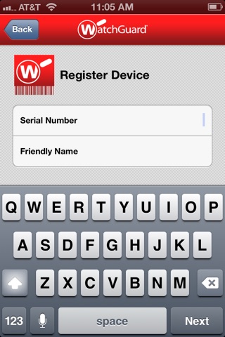 WatchGuard Registration screenshot 2