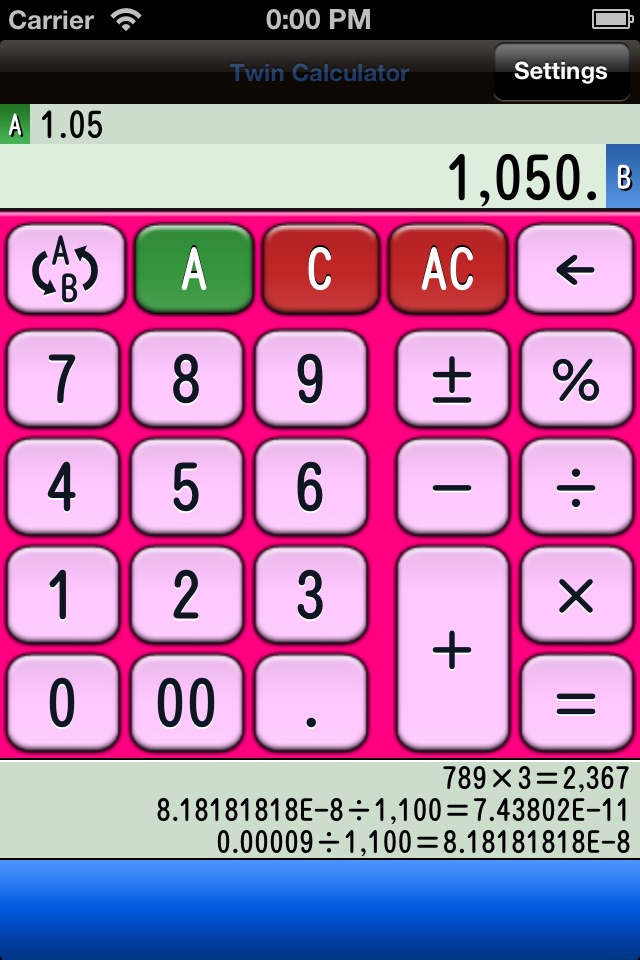 Twin Calculator screenshot 4