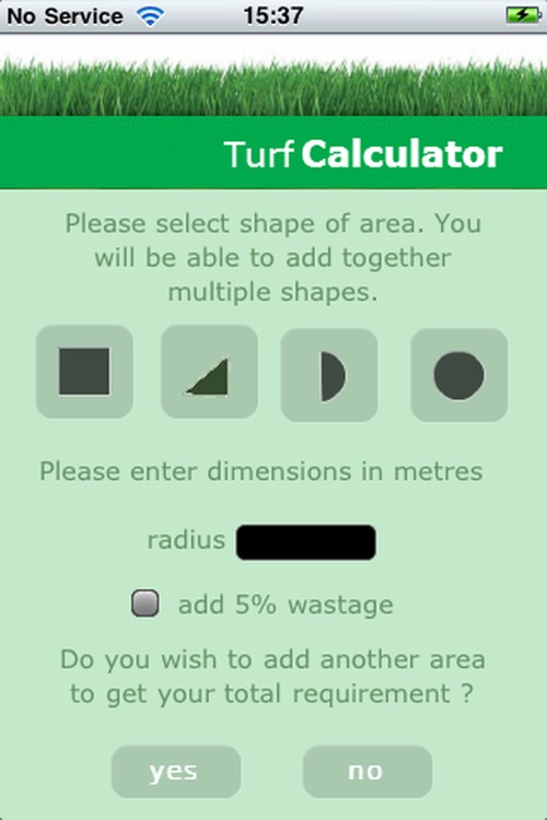 Turf Calculator