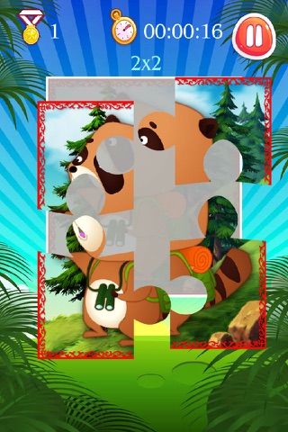 南方熊动物拼图 - 嗷嗷儿童拼图系列 screenshot 2