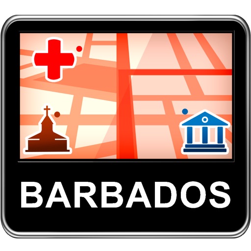 Barbados Vector Map - Travel Monster icon