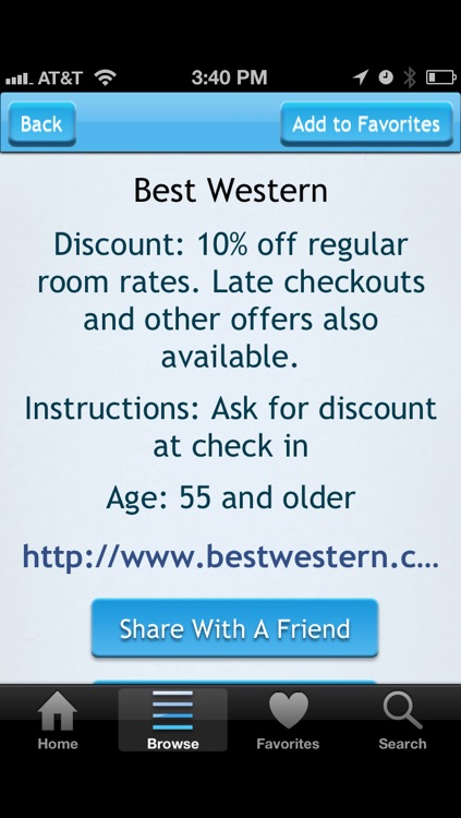 Senior Discounts