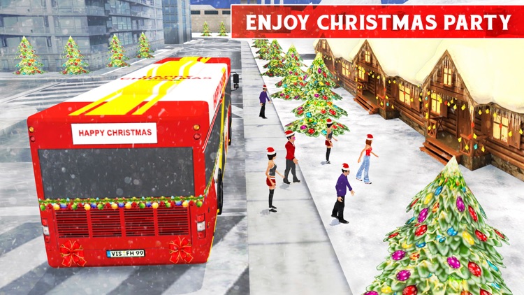 Christmas Party Bus Driver 3d – Real City Transporter Simulation Game