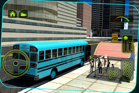 3D School Bus Driving Simulator : Kids Pick & Drop Game screenshot 3