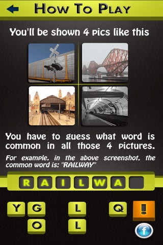 Pic Me A Word - Solve photo puzzle by searching one best text phrase in four scrambled tile picture screenshot 2