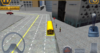 Schoolbus driving 3D simulator screenshot 1