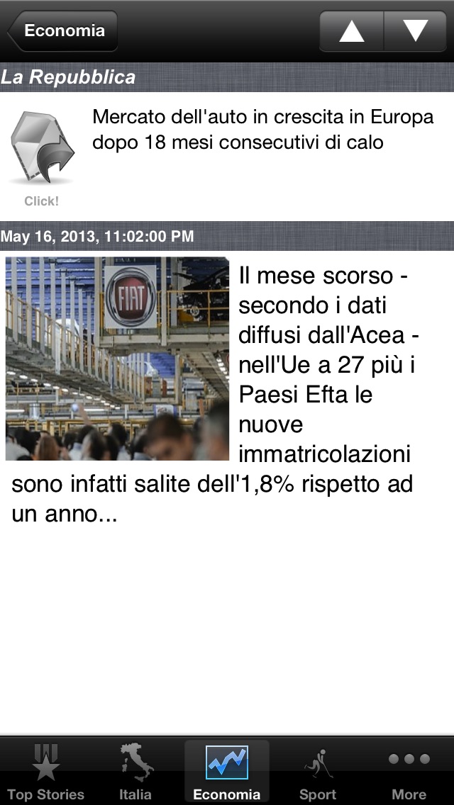 Italy News, Italian Notizie Screenshot 2