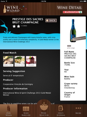 EUROSPAR Wine Wizard for iPad screenshot 3