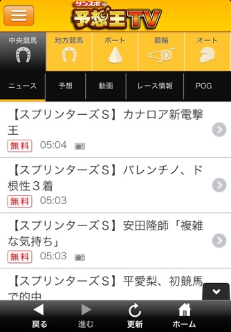 サンスポ　予想王ＴＶ　−競馬＆公営競技情報− screenshot 2