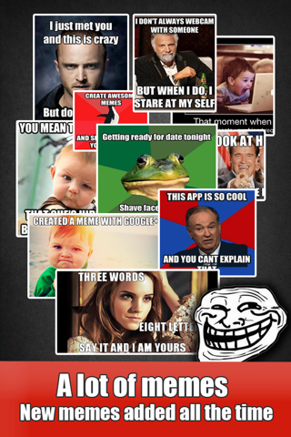 Meme Maker+ - Generate your own meme, add captions to pictures, and create demotivational posters! screenshot 2