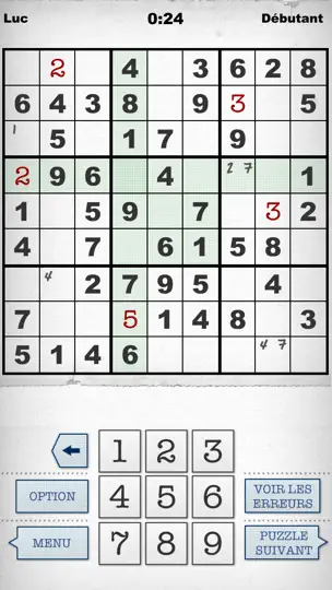 Capture d'écran de Simply Sudoku - L' Appli Gratuite Pour IPhone Et IPad. sur iPhone 5