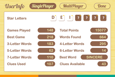Anagrams HD - Clue Words screenshot 3