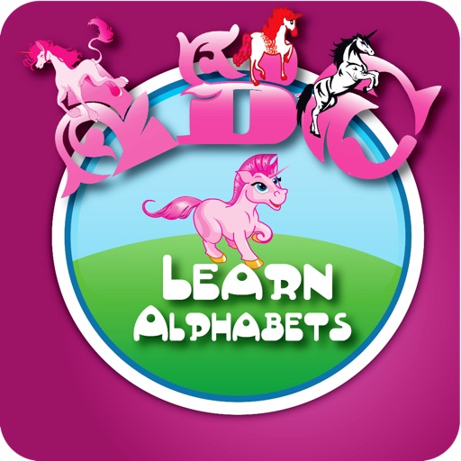 Learn Alphabets - Playing with Pink Unicorn icon