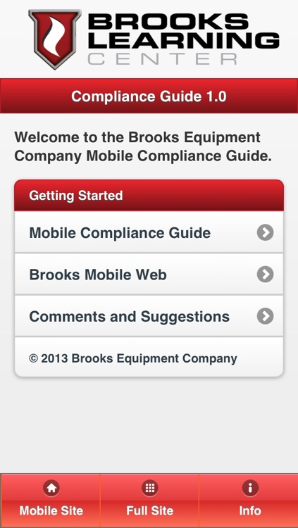 Brooks Compliance Guide