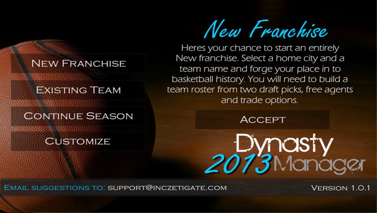 Basketball Dynasty Manager 2013