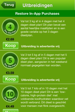 Easy Diet App NL screenshot 4