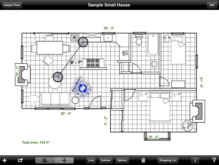 Home Design DIY Interior Floor Layout Space Planning & House Decorating Tool HD by Mark On Call screenshot-3