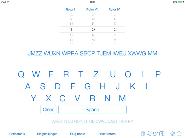 Enigma I/M3/M4 emulator