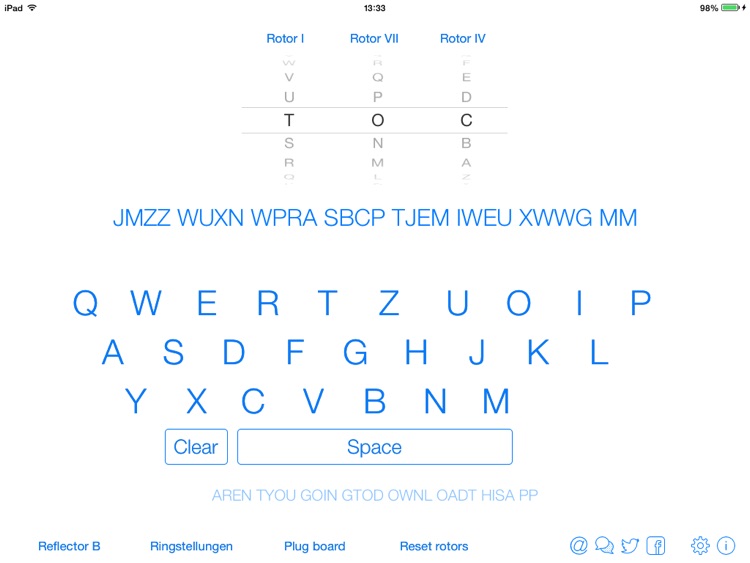 Enigma I/M3/M4 emulator