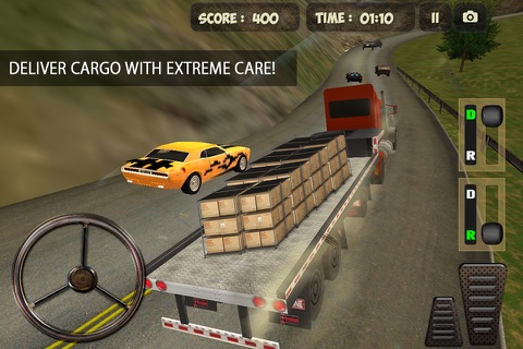 Semi Truck Down Hill Crazy Driver 3D Simulator screenshot 2