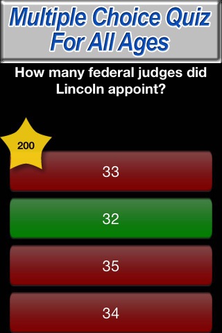Abraham Lincoln Trivia Quiz Free - A United States President Educational Game screenshot 2
