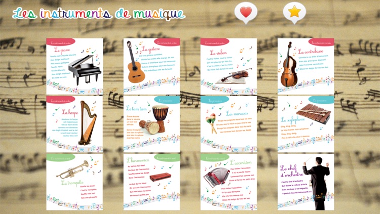 Les instruments : my first French lesson with music instruments, photos ...