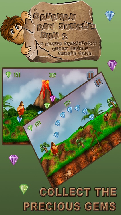 Caveman Jungle Run : A Great Dinosaur Escape Game-Free Edition screenshot-3