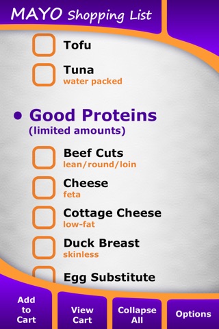 Diet Shopping Lists screenshot 3